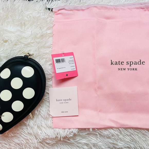 Kate Spade Women's Bag Crossbody Purse - 3D Polka Dot Heart - Retails $298 - Picture 5 of 8